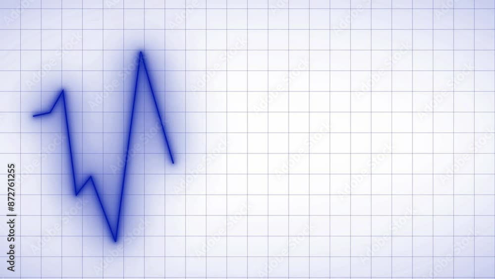 graph down market crash line animation digital background graph down market crash line animation digital background