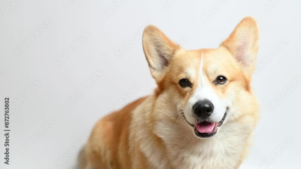 Welsh Corgi Pembroke spinning Welsh Corgi Pembroke spinning