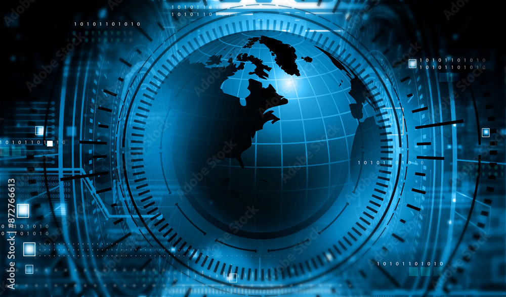 Earth globe digital background. 3d illustration Earth globe digital background. 3d illustration