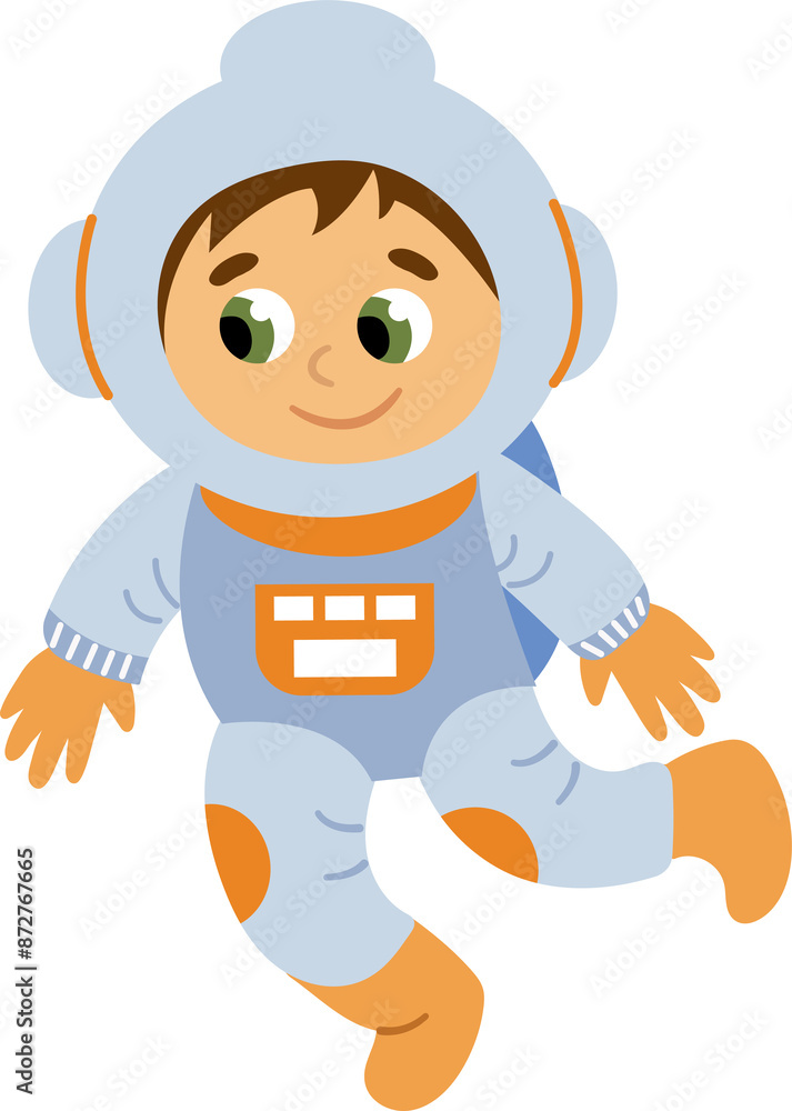 Cute hand-drawn astronaut Cute hand-drawn astronaut