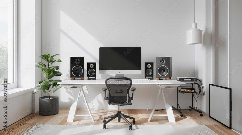 Modern Minimalist Home Office Workspace Modern Minimalist Home Office Workspace