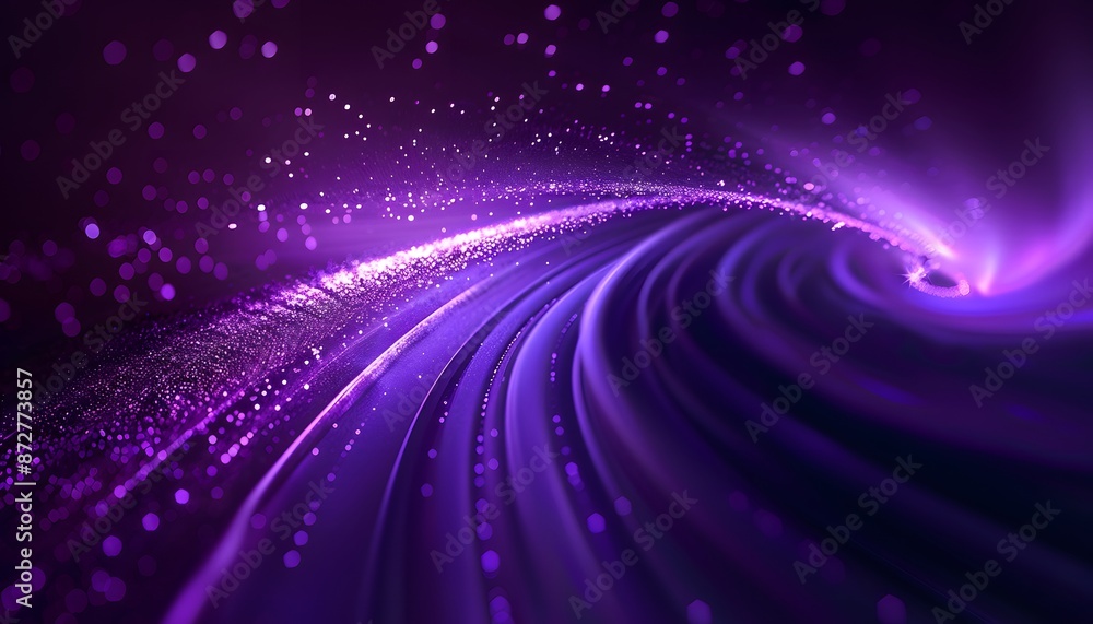 purple bokeh effect background with spiral pattern and many small particles flying around it purple bokeh effect background with spiral pattern and many small particles flying around it