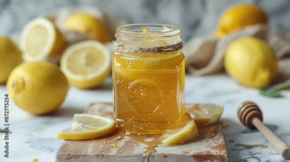 Lemon flavored honey Lemon flavored honey