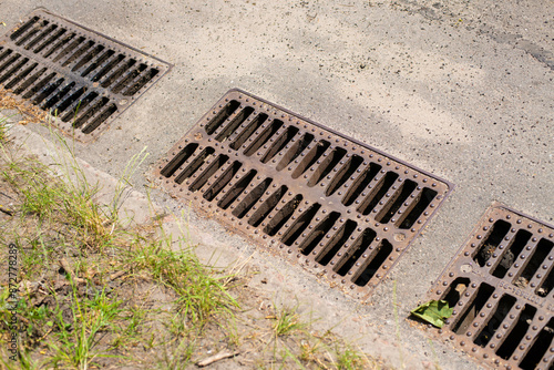 stormwater drains in summer