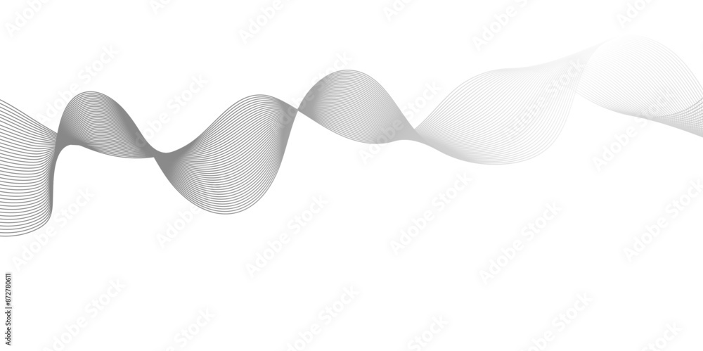Vector Technology digital wave background concept. Background lines wave abstract stripe design. White background mesh soft blend.
Vector Technology digital wave background concept. Background lines wave abstract stripe design. White background mesh soft blend.
