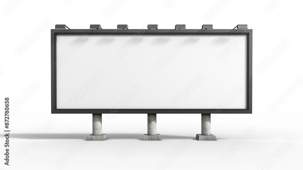 Large blank billboard isolated on white background Large blank billboard isolated on white background