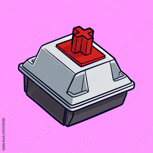 Mechanical Keyboard Switch Illustration