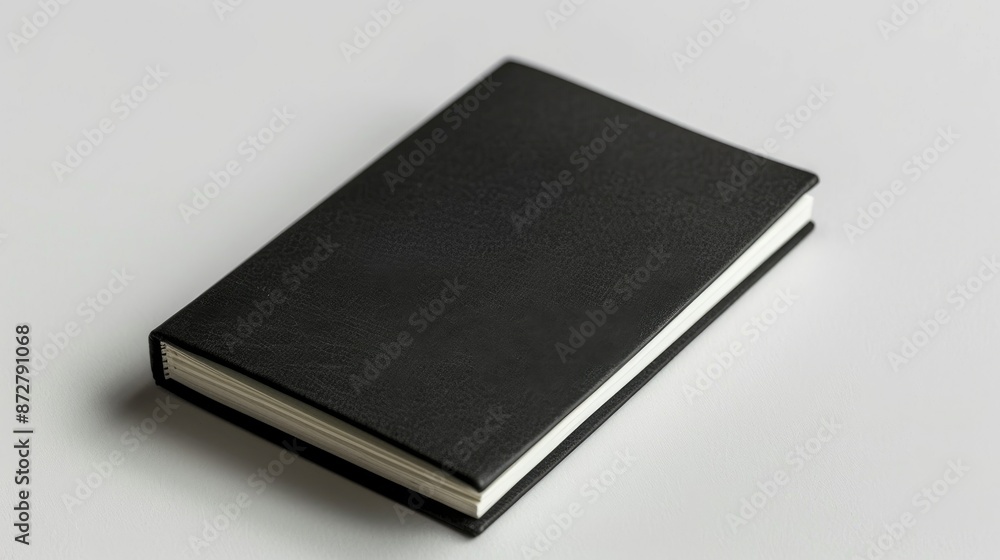 Black notepad isolated on a white background Black notepad isolated on a white background