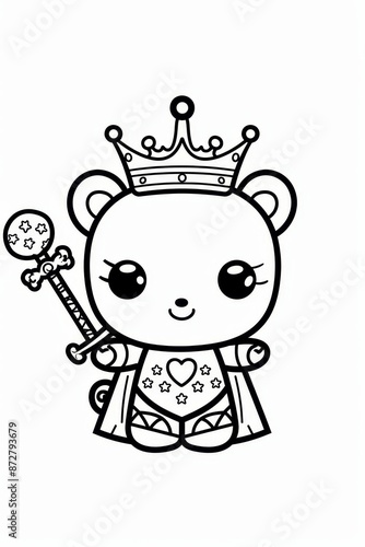 Wallpaper Mural wearing a crown, holding a sword Torontodigital.ca