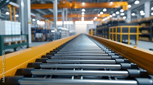 Automated Warehouse with Streamlined Inventory Management and Efficient Logistics