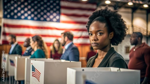 Black Woman Makes Her Voice Heard: Casting Ballot in US Election
