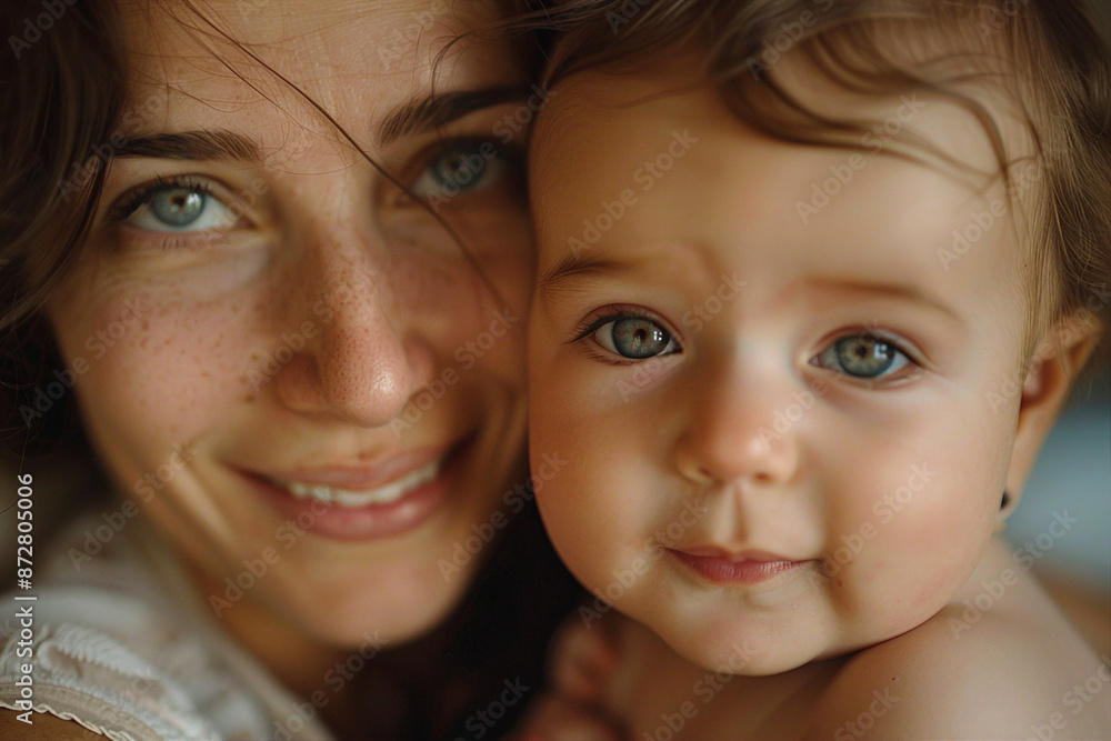 Happy mother's day celebration conceptual picture with mother and her child made by Generative AI technology Happy mother's day celebration conceptual picture with mother and her child made by Generative AI technology