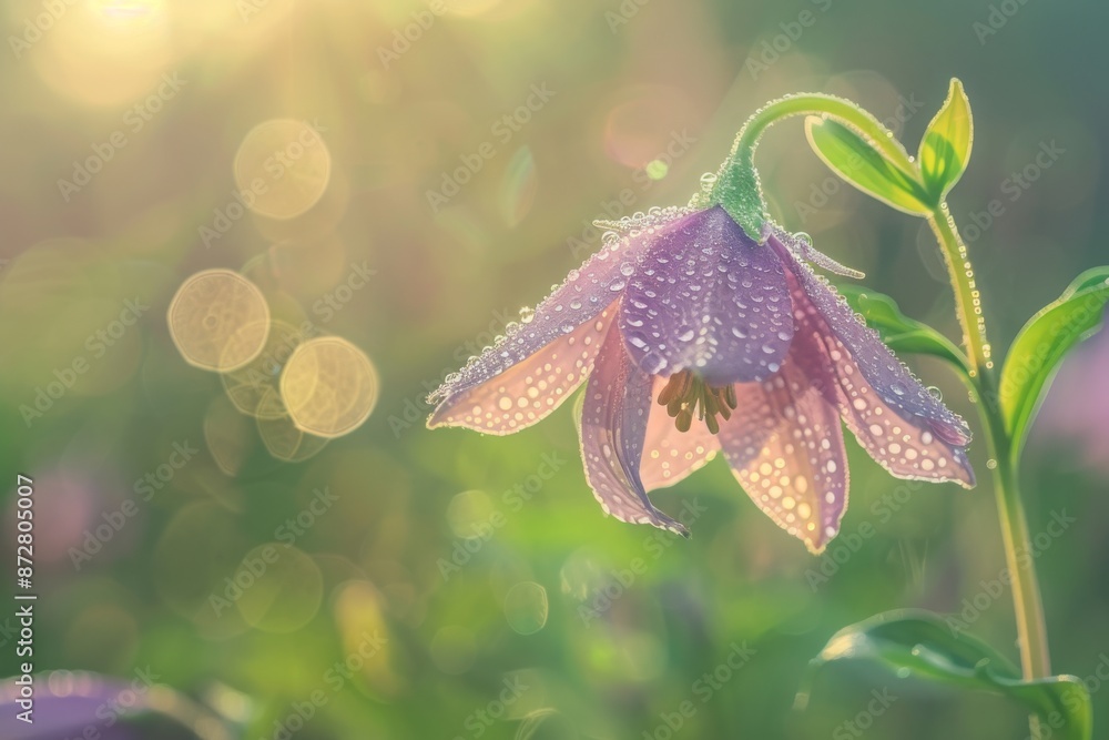 A Delicate Flower Bathed in Golden Light A Delicate Flower Bathed in Golden Light