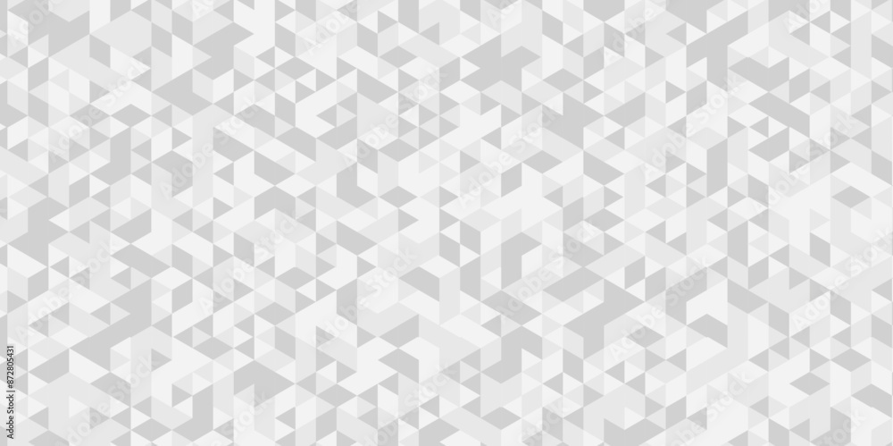 Vector Seamless geometric pattern with shapes. Abstract geometric background triangle wallpaper. White and Gray polygonal background. Vector Seamless geometric pattern with shapes. Abstract geometric background triangle wallpaper. White and Gray polygonal background.