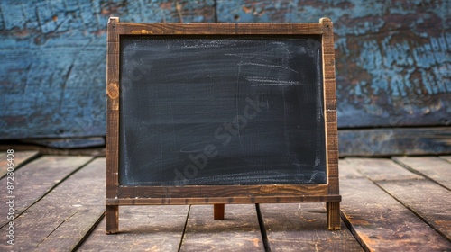 Small editable chalkboard with stand clip art