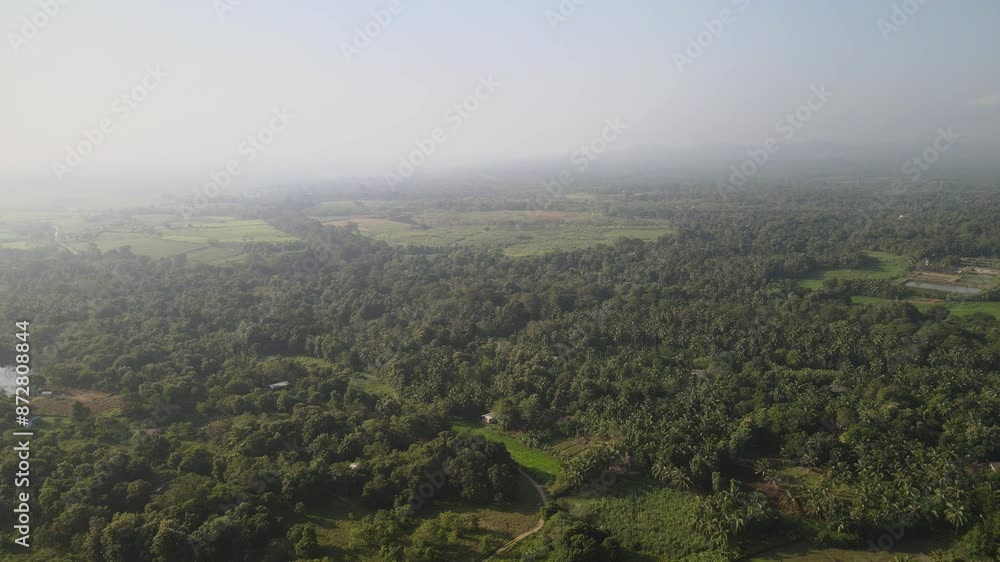 The aerial view of the Hill Country Region in Sri Lanka The aerial view of the Hill Country Region in Sri Lanka