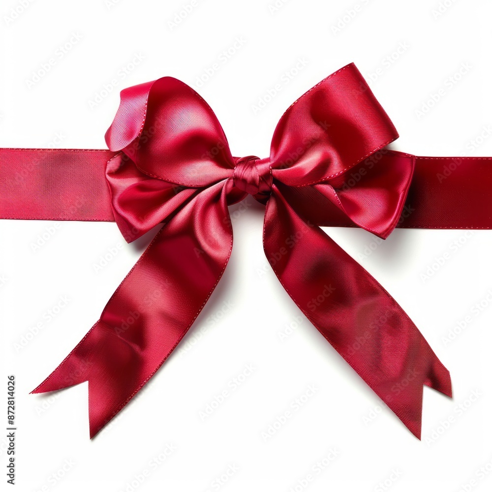 Red Ribbon With Bow Red Ribbon With Bow