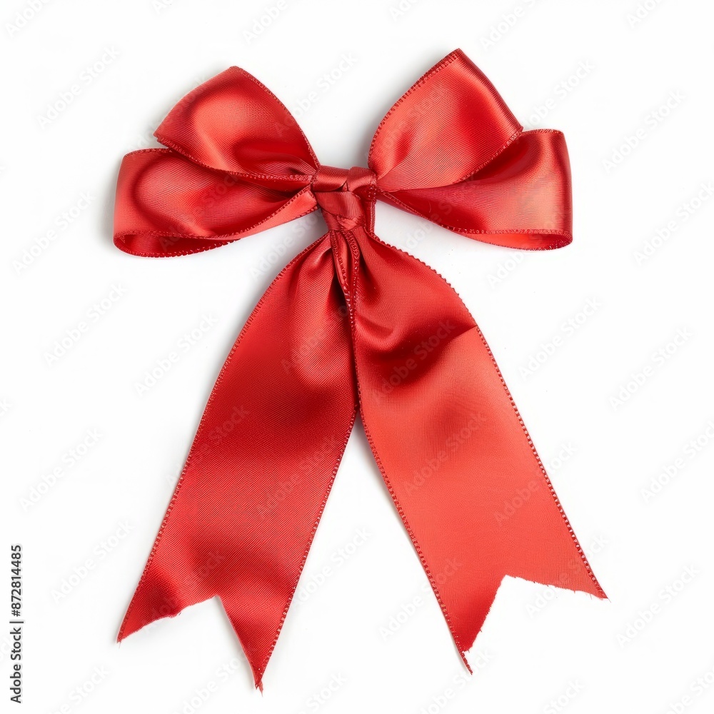 Fototapeta premium Red Ribbon With a Bow