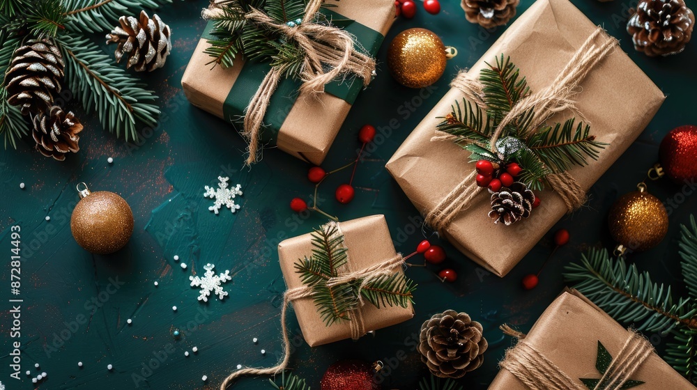 Composition and gifts for Christmas and New Year Composition and gifts for Christmas and New Year