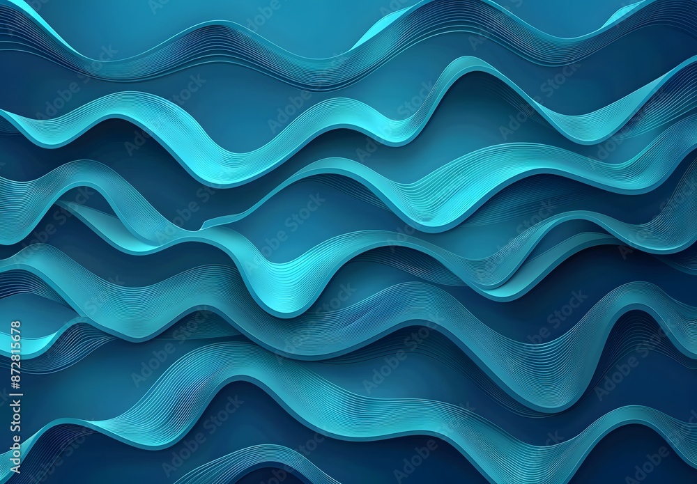 Abstract Blue Waves Pattern Background Abstract Blue Waves Pattern Background