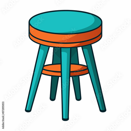 tabouret clipart cartoon Illustration drawing