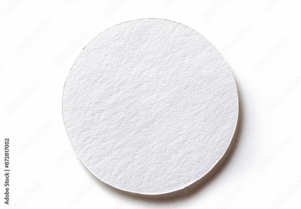 Clipping path for white round paper sticker label isolated on white background Clipping path for white round paper sticker label isolated on white background