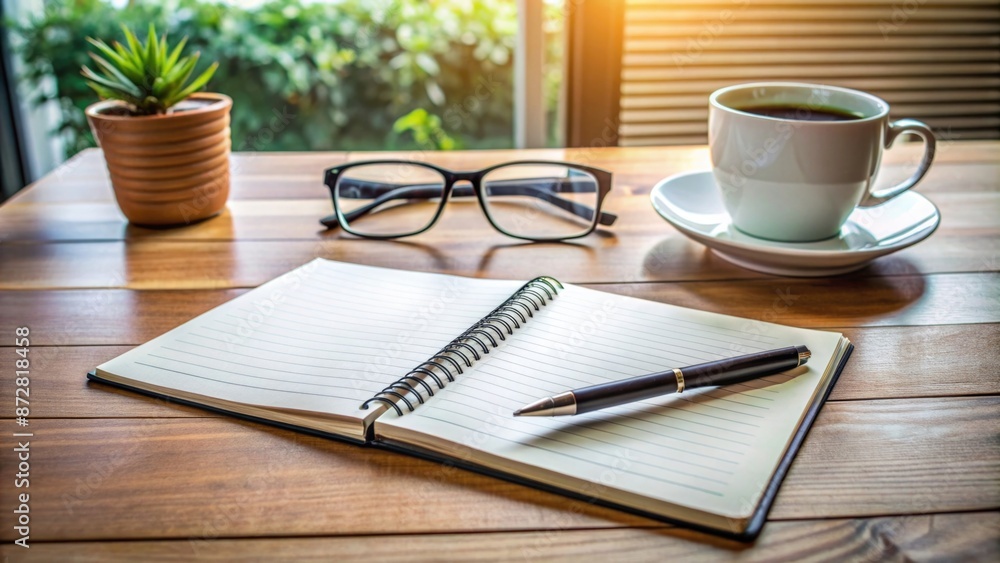 Minimalist workspace with tablet, notebook, and pen, business tools
Minimalist workspace with tablet, notebook, and pen, business tools