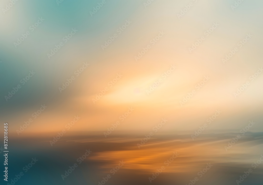 Abstract Blurred Gradient Background with Orange and Blue Abstract Blurred Gradient Background with Orange and Blue