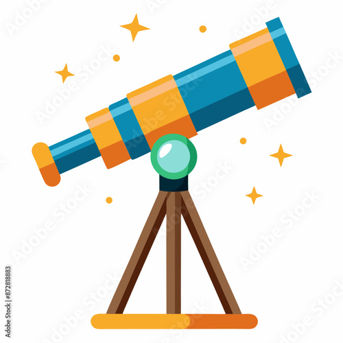 telescope clipart cartoon Illustration drawing