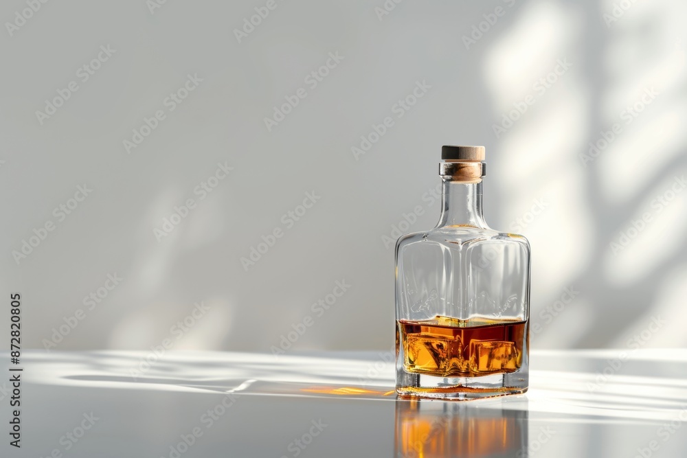Plata blanca with a brandy glass and open decantor Plata blanca with a brandy glass and open decantor