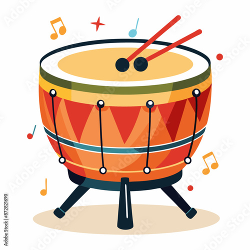 timpani clipart cartoon Illustration drawing