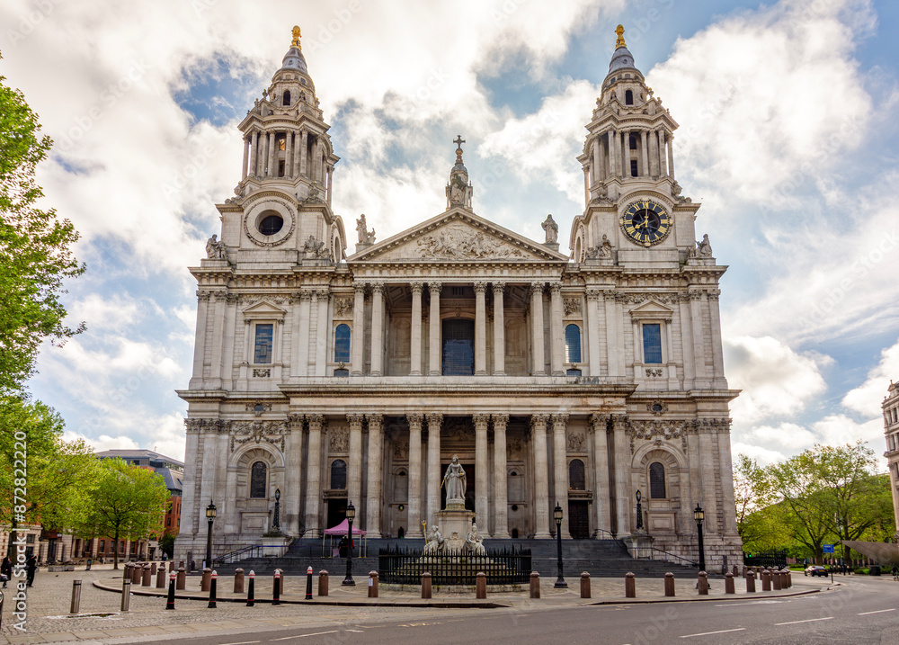 Towers of St. Paul's cathedral in London, UK Towers of St. Paul's cathedral in London, UK