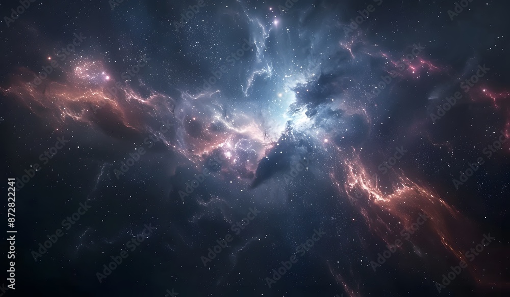 Cosmic Nebula with Cinematic Lighting Cosmic Nebula with Cinematic Lighting