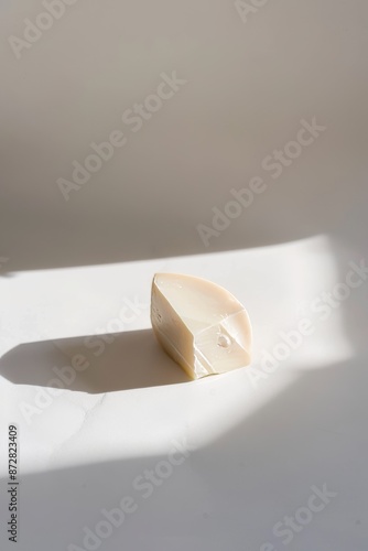 Cabra cheese with a white base and a clear bottom