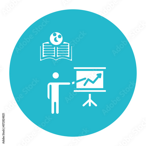 Evening Class vector icon. Can be used for Business Training iconset.