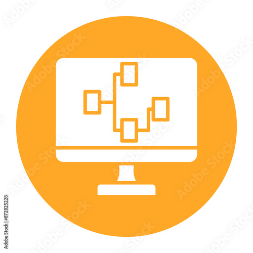 Visual Programming vector icon. Can be used for No Code iconset.