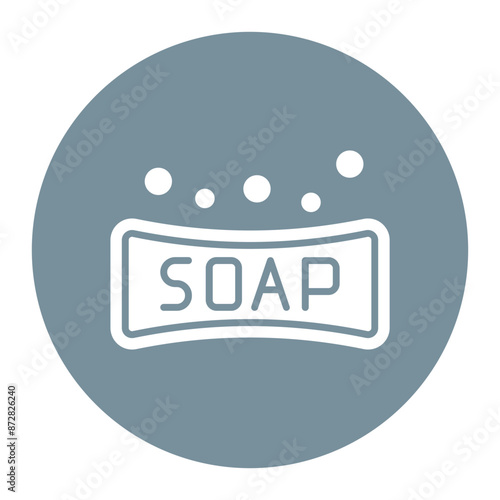 Soap vector icon. Can be used for Skincare iconset.