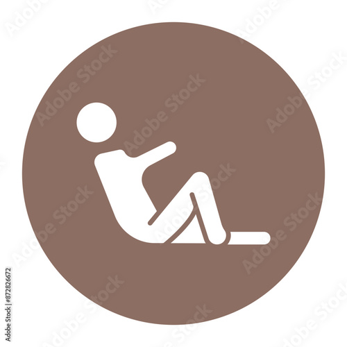 Lying Down vector icon. Can be used for Comfort iconset.