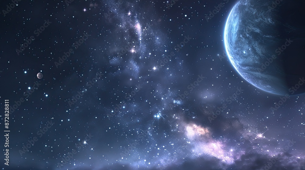 Obraz premium Cosmic Dance: A Celestial Symphony