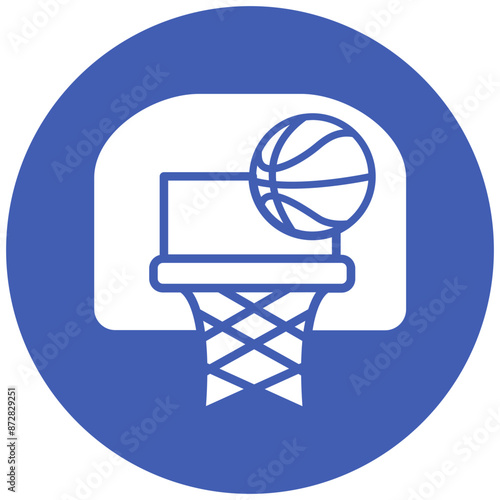 Basketball vector icon. Can be used for Outdoor Fun iconset.