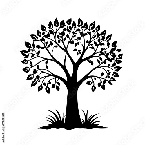 tree logo best vector black silhouette design 