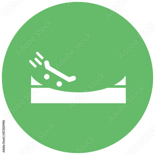 Skate Park vector icon. Can be used for Outdoor Fun iconset.