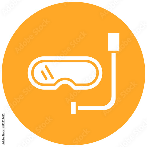 Scuba Diving Gear vector icon. Can be used for Outdoor Fun iconset.
