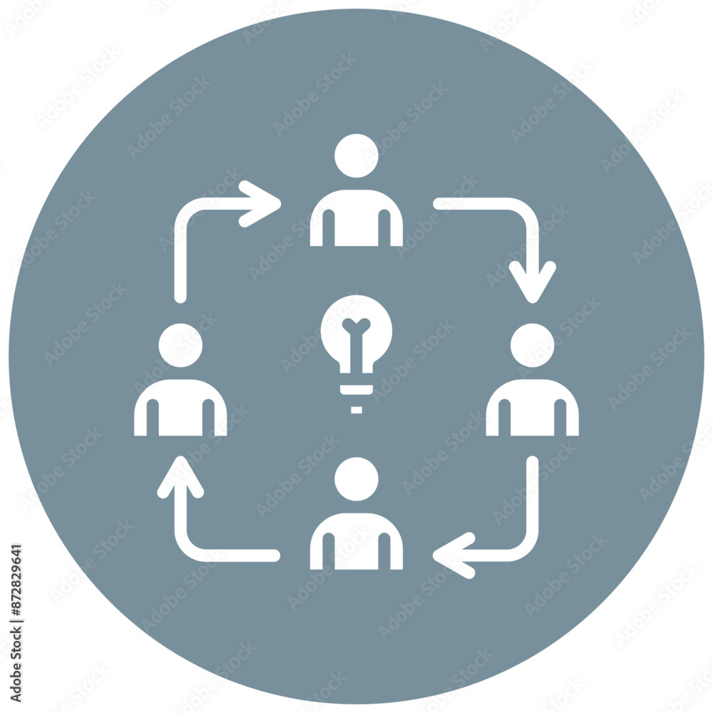 Collaboration vector icon. Can be used for Personality Traits iconset. Collaboration vector icon. Can be used for Personality Traits iconset.
