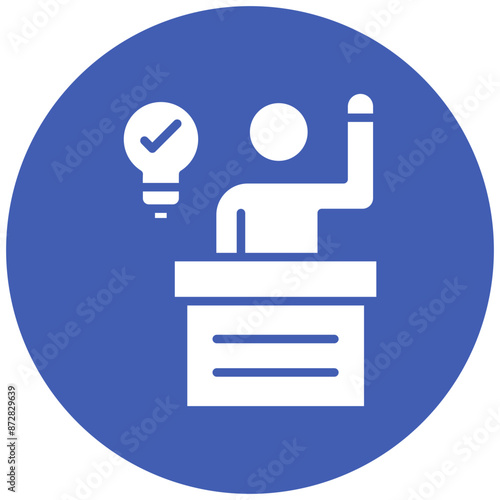 Assertiveness vector icon. Can be used for Personality Traits iconset.