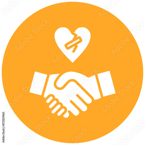 Forgiveness vector icon. Can be used for Personality Traits iconset.