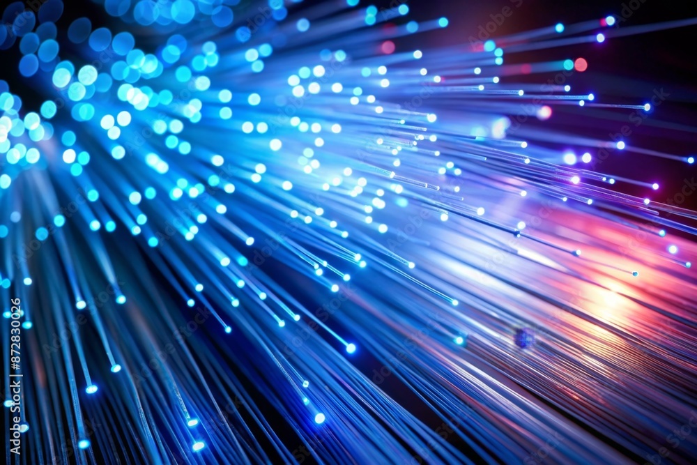 Fibre optics carrying data through the internet. Fibre optics carrying data through the internet.