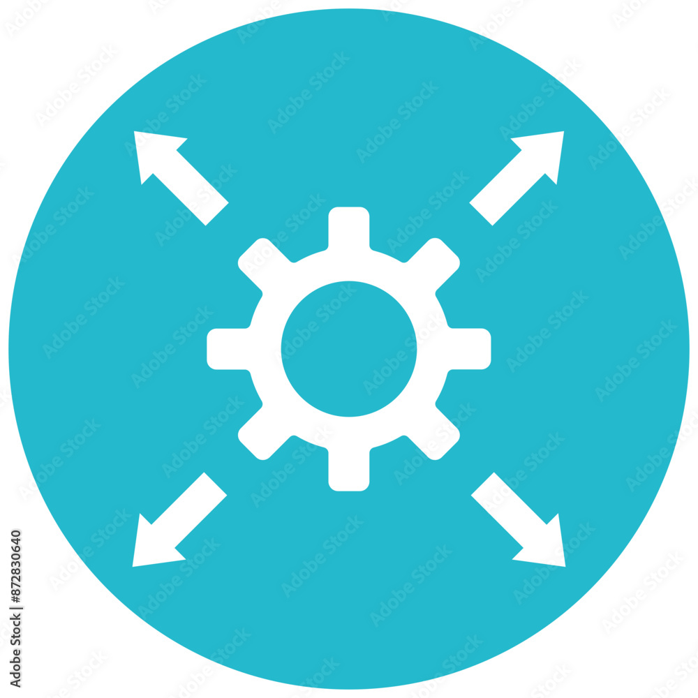 Network Scalability vector icon. Can be used for Networking iconset.