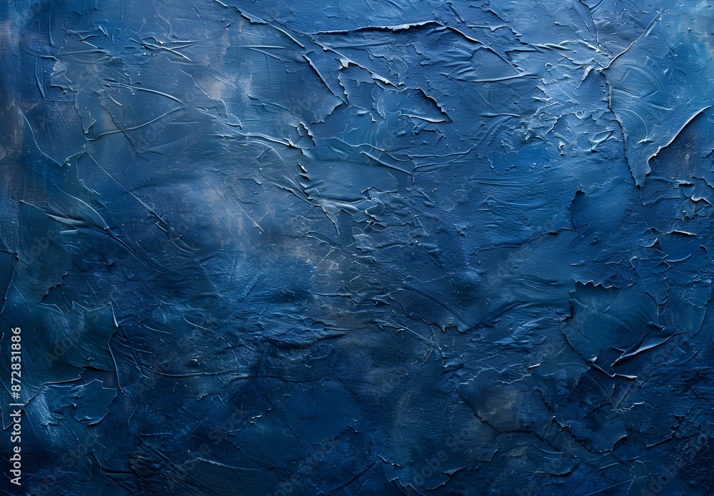 Dark Blue Grunge Concrete Wall Texture