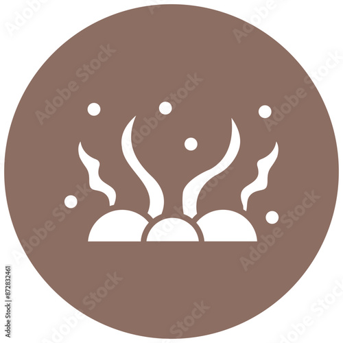 Seaweed vector icon. Can be used for Coastline iconset.